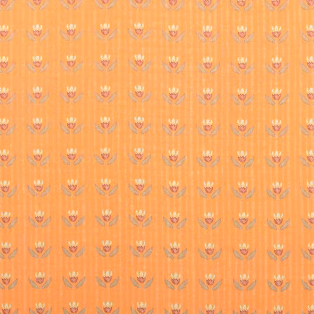 Orange blomma bomull