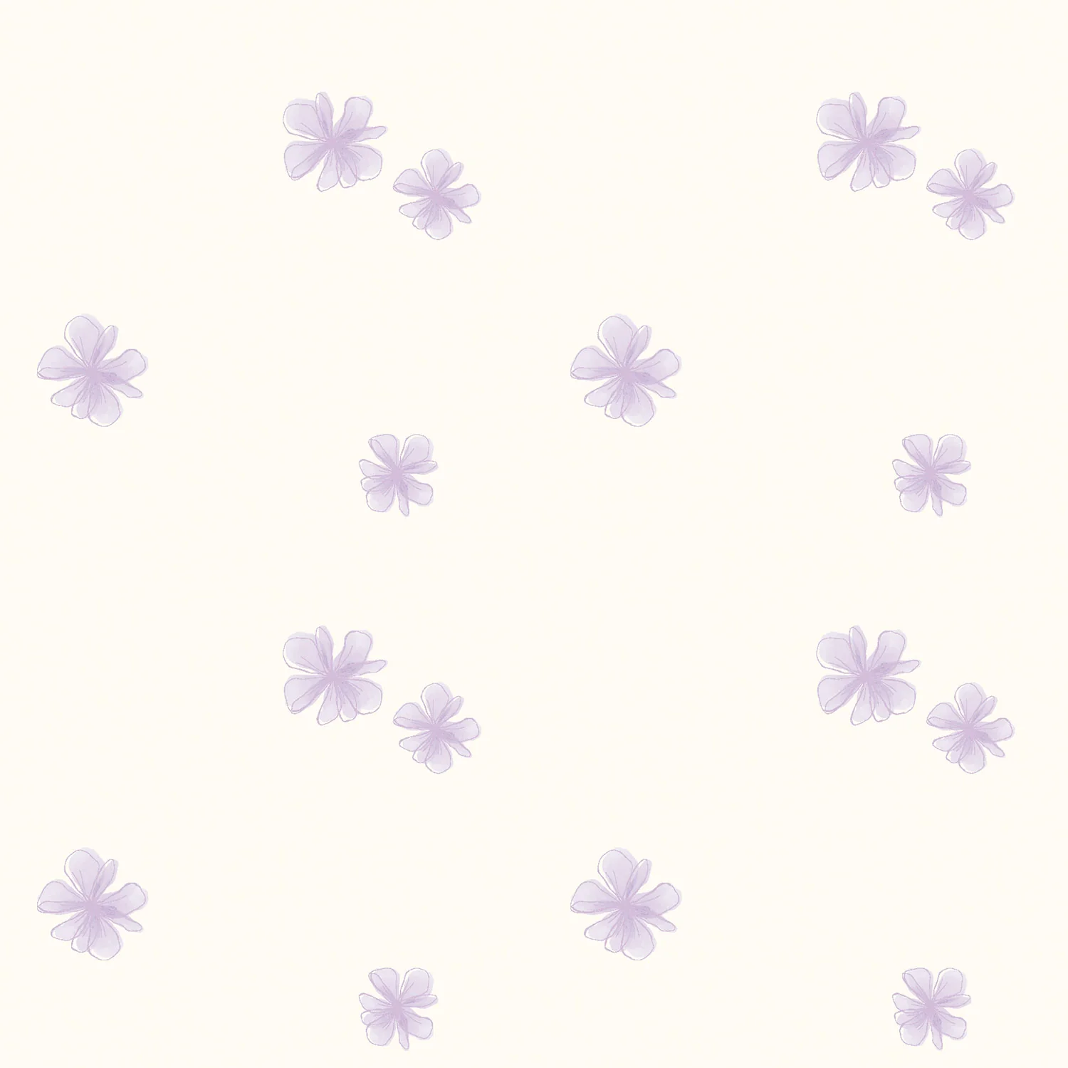 Ribbad Jersey lilablom