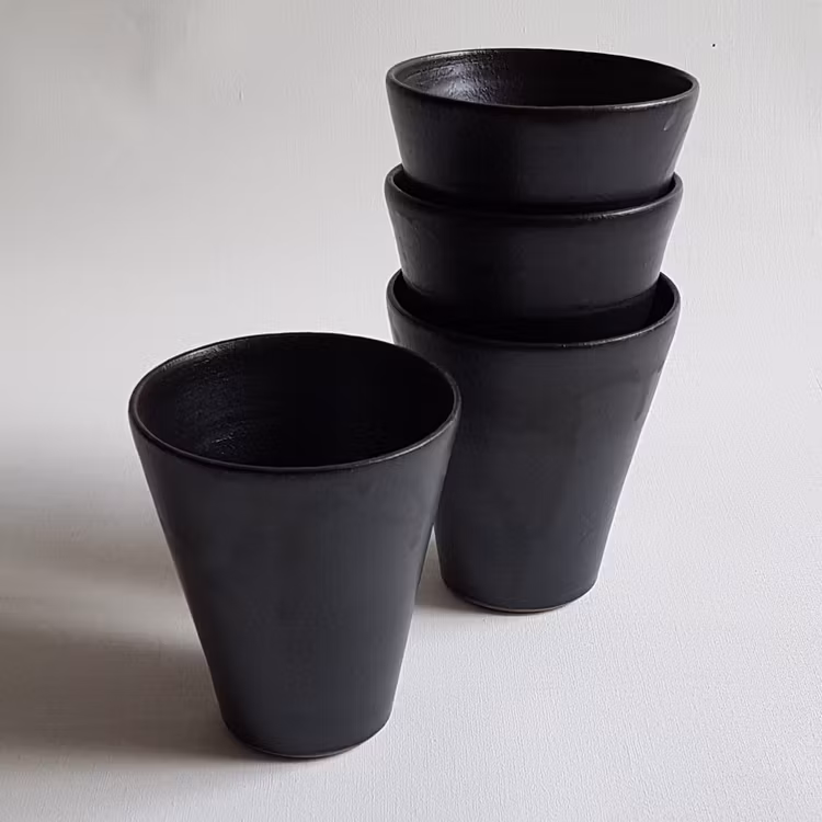 Kaffemugg i Serien Svart Granit