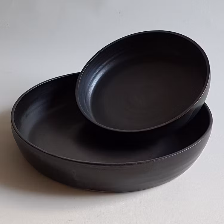 Pajform i Serien Svart Granit / ca 30 cm i diameter
