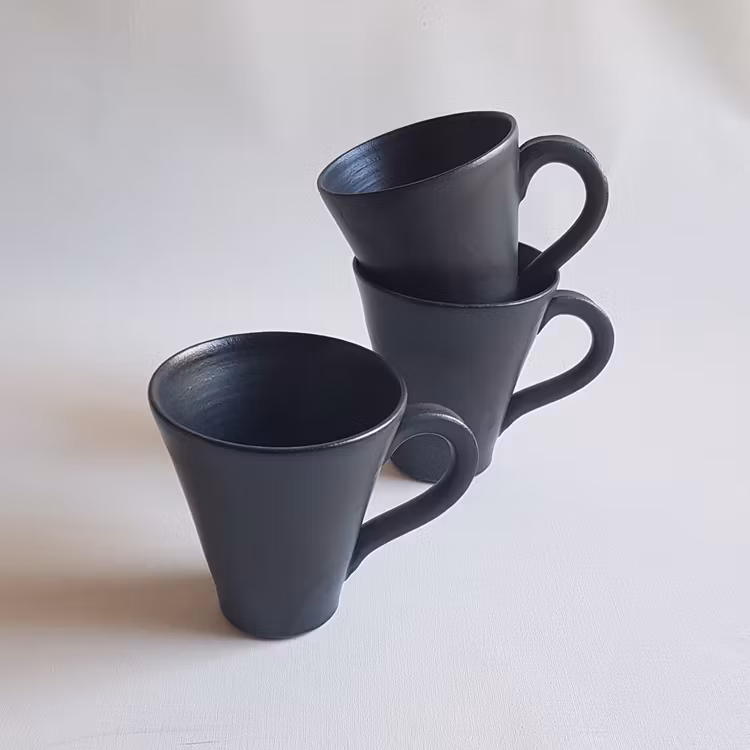 Kaffekopp i Serien Svart Granit