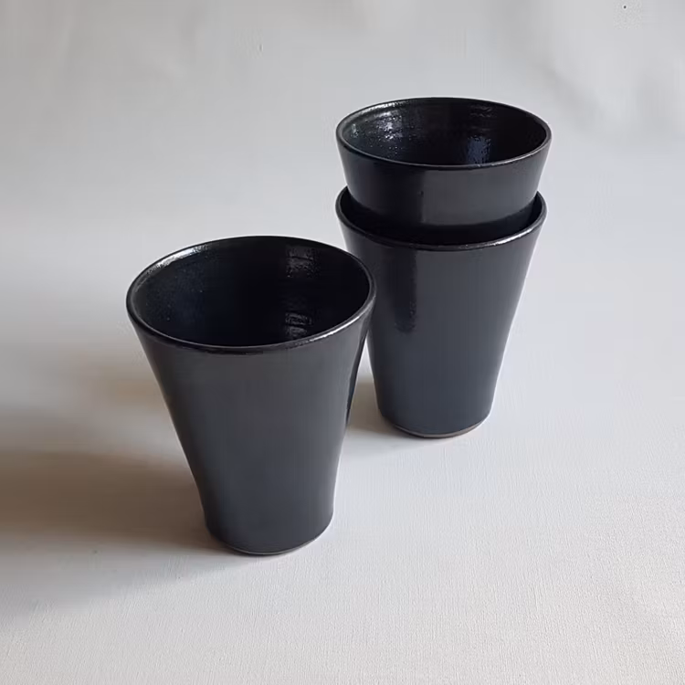 Kaffemugg i Serien Skiffer / Svart blank