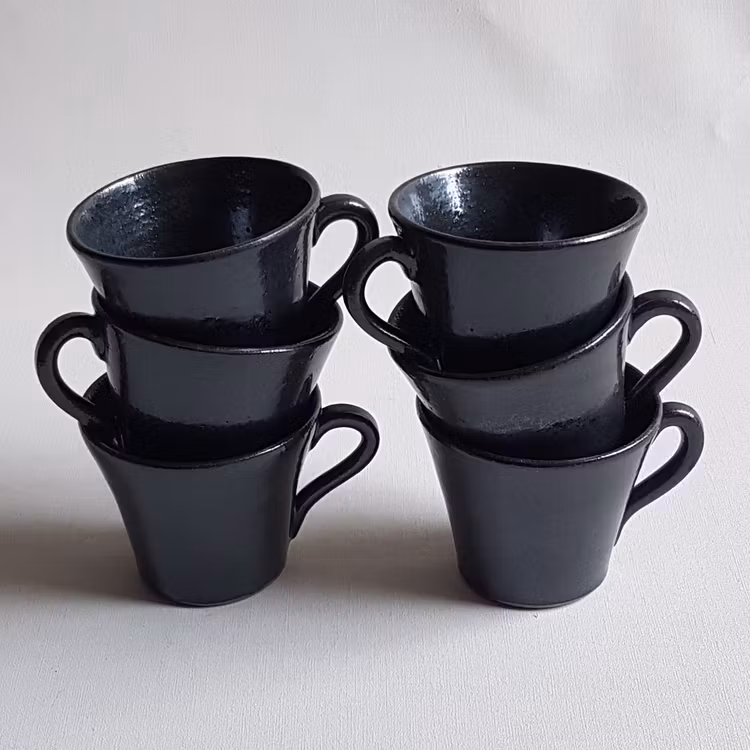 Espresso / Glöggkopp i Serien Skiffer / Svart blank
