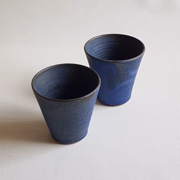 Cappuccino / Liten Kaffemugg i Serien Mareld / Blå