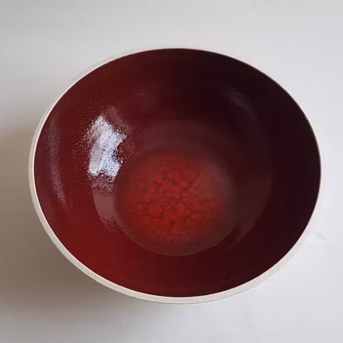 Frukt / Salladsskål i Serien Lava / No 5 (Denna omgång RUBINRÖD)