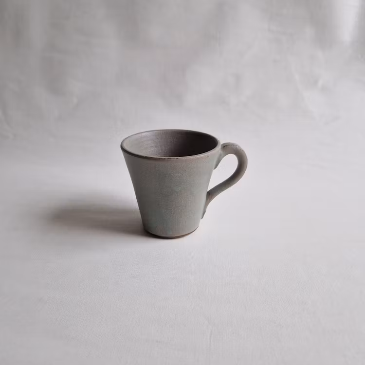 Cappuccinokopp / Liten Kaffekopp i Serien Råsiden / Grågrön