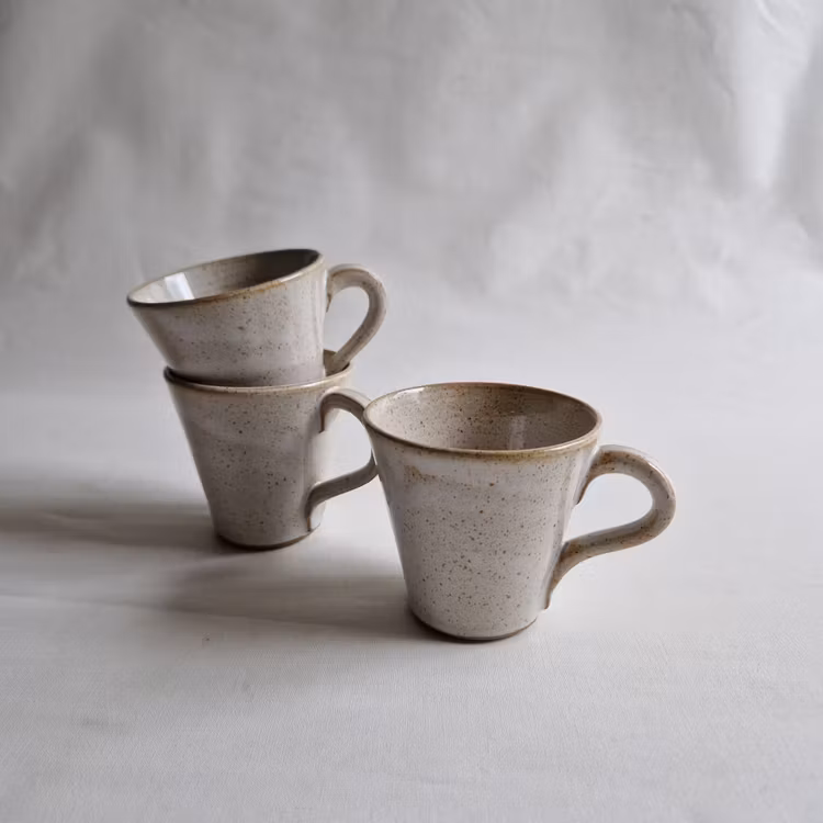 Cappuccinokopp / Liten Kaffekopp i Serien Crème / Gräddvit