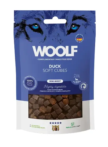 Woolf Soft Cubes Duck 100g