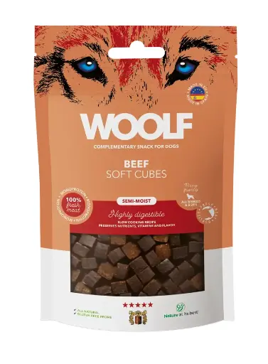 Woolf Soft Cubes Beef 100g