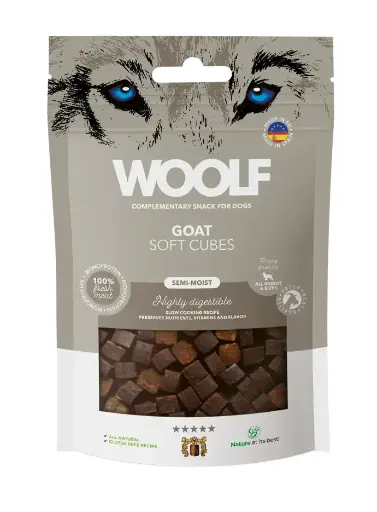 Woolf Soft Cubes Goat 100g