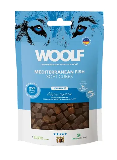 Woolf Soft Cubes Mediterranean Fish 100g