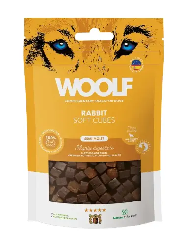 Woolf Soft Cubes Rabbit 100g