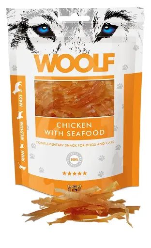 Woolf Chicken & Seafood Fillet 100g