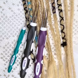 3st Ergonomisk Virknål med Silikonhandtag Set 0,75mm