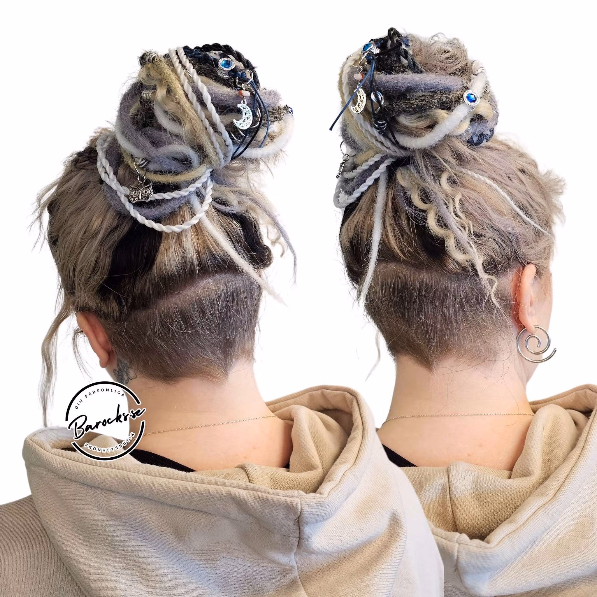 "Apelsin" Accent Set Dread Ponytail Extension