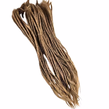 Mörkblond Äkta Dreads 50cm (5mm smala)