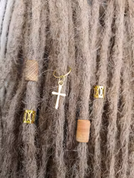 "Guld Kors" Dreadsmycken Small