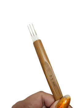 Trippel Virknål i bambu 0,5mm