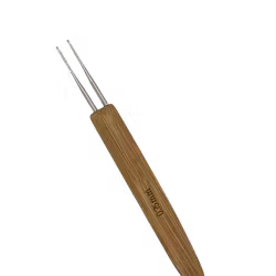 Dubbel Virknål i bambu 0,75mm