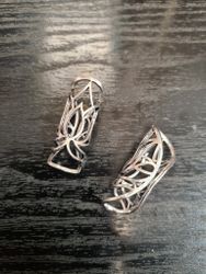 Silverfärgad "Lotus" XL Dreadsmycke