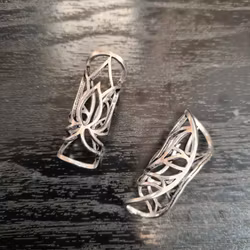 Silverfärgad "Lotus" XL Dreadsmycke