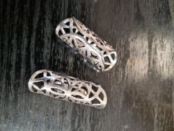 Silverfärgad "Flinga" Large Dreadsmycke