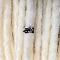 Silverfärgad "Ringar" Large Dreadsmycke