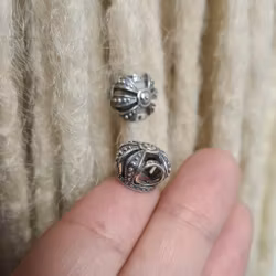 "Krona" - Dreadsmycke i äkta silver 925 (6mm)