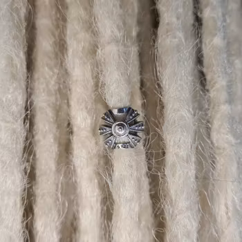 "Krona" - Dreadsmycke i äkta silver 925 (6mm)