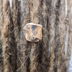 "Trä Block" - Trädekoration till dreads (8mm hål)