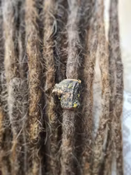 "Träbit" - Trädekoration till dreads (8mm hål)