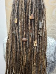 "Lång Stock" - Trädekoration till dreads (10mm hål)