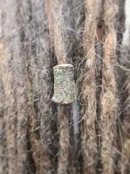 "Bark" - Trädekoration till dreads (6mm hål)