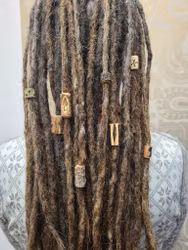 "Snäcka" - Trädekoration till dreads (7mm hål)