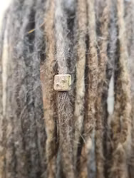 "Trä Knapp" - Trädekoration till dreads (6mm hål)