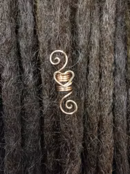 Spiral - Hjärta (koppar 0,5 cm)