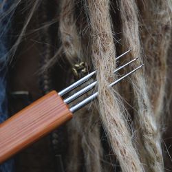 Trippel Virknål i bambu 0,75mm