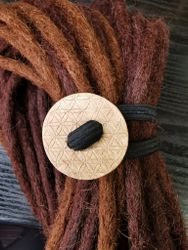 ButtonLOXX - Flower of Life (40mm Oak)