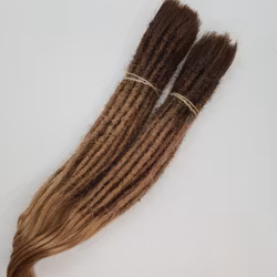 Ombre Brun/Ljusbruna Äkta Dreads 40cm