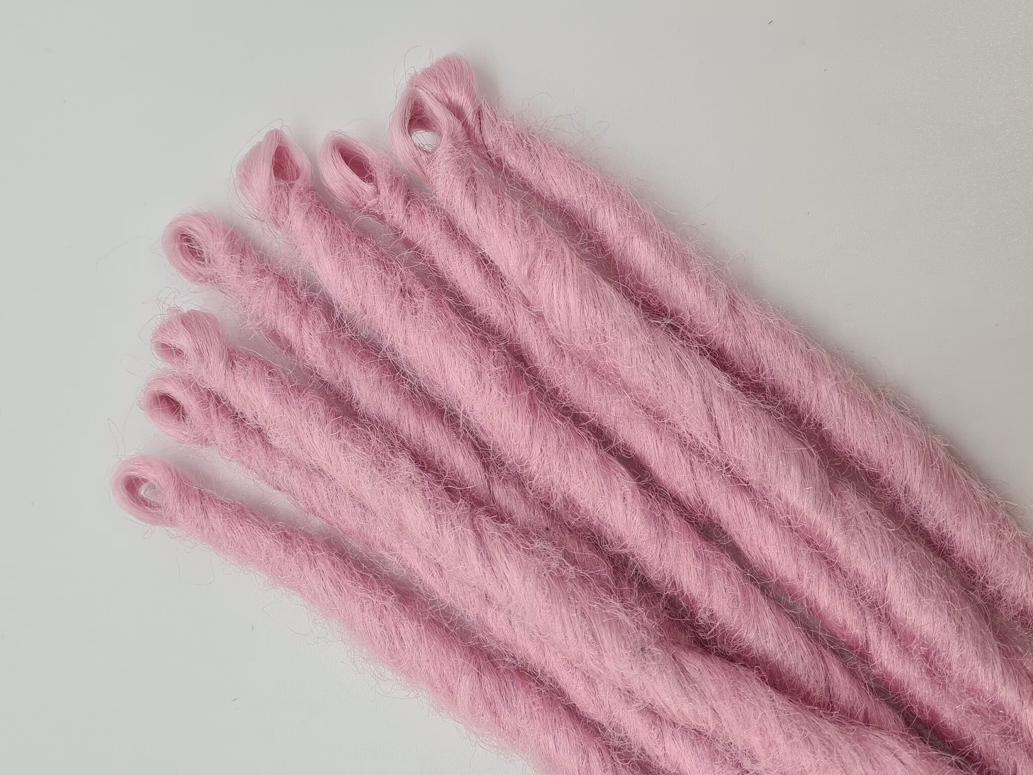 Ljusrosa SE Syntetdreads 40-45cm (8st)