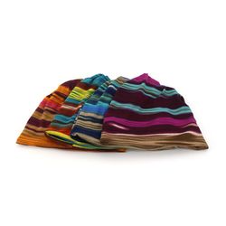 Randig Beanie Mössa med hål (flera färger)