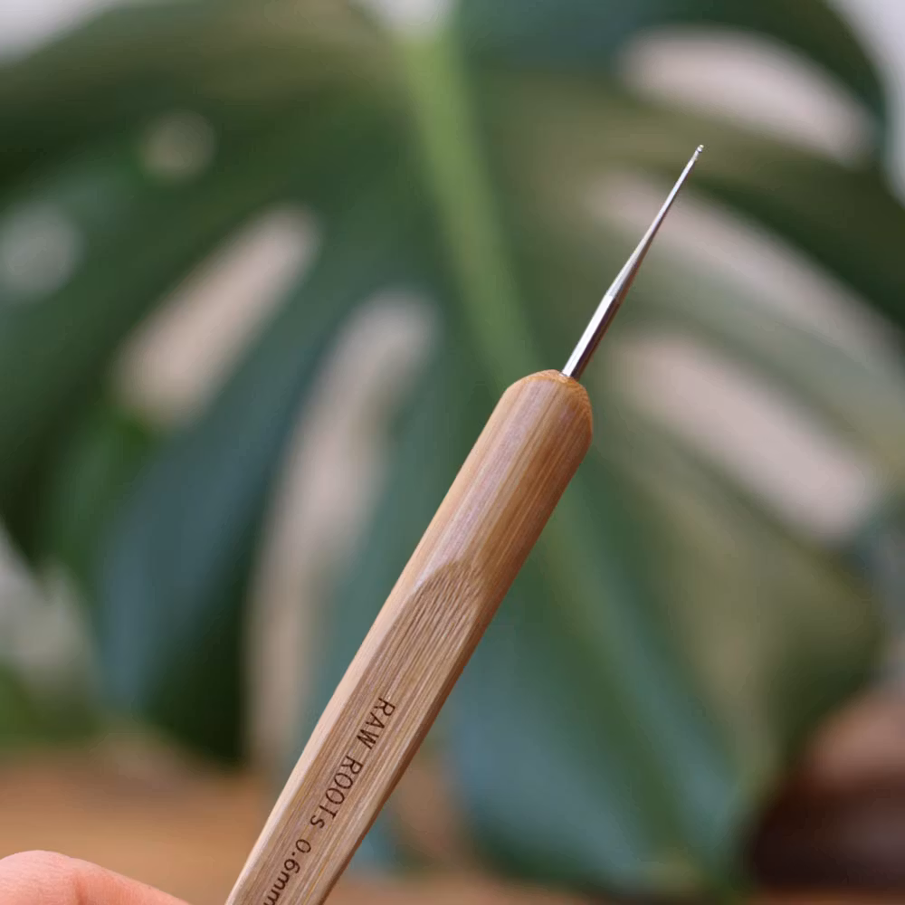 Enkel Virknål i bambu 0,6mm