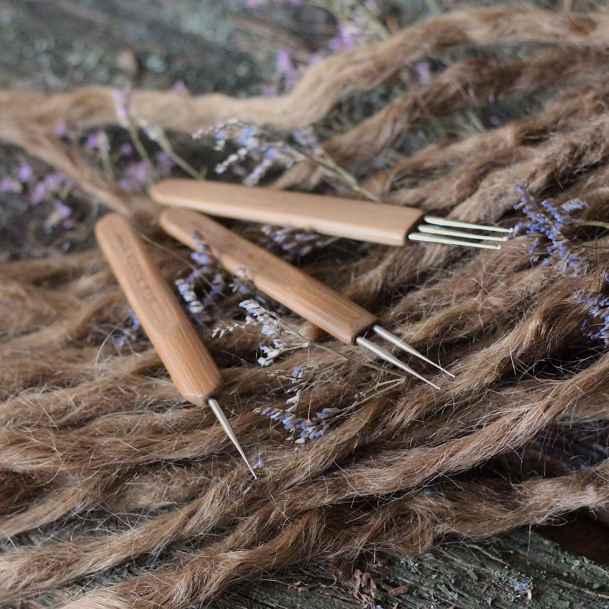 Enkel Virknål i bambu 0,6mm