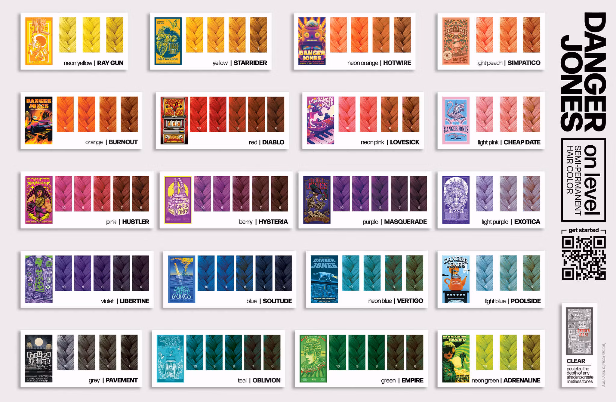 Danger Jones - Cheap Date Light Pink (Ljusrosa Semi-Permanent Hårfärg)