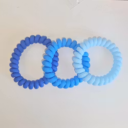 "Indigo Set" Spiraler 3-pack Hårsnoddar