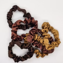 "Brunt Set" Scrunchies 3-pack Hårsnoddar