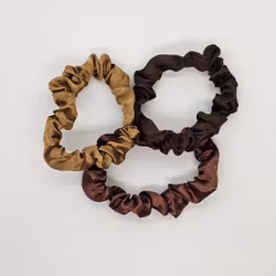 "Brunt Set" Scrunchies 3-pack Hårsnoddar