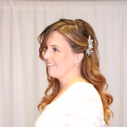 Bröllopskam "Strass & Pärlor"