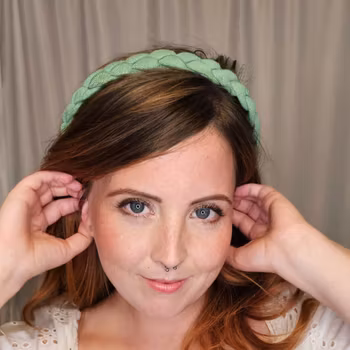 Stella Details - Diadem Fläta Grön