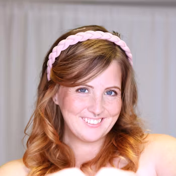 Stella Details - Diadem Fläta Ljusrosa